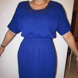 Women's Blue Dress With Jewels Size Medium